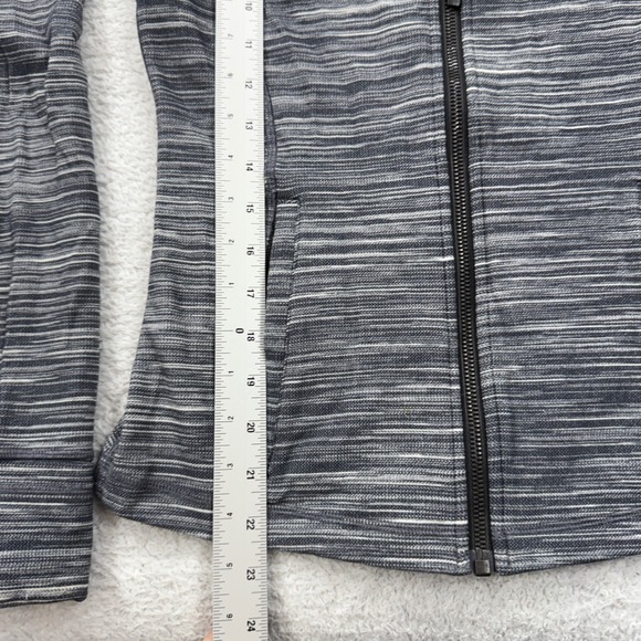 Lululemon Define Jacket Hooded Grey Space Dye Full Zip Activewear Size 8 - Picture 4 of 10